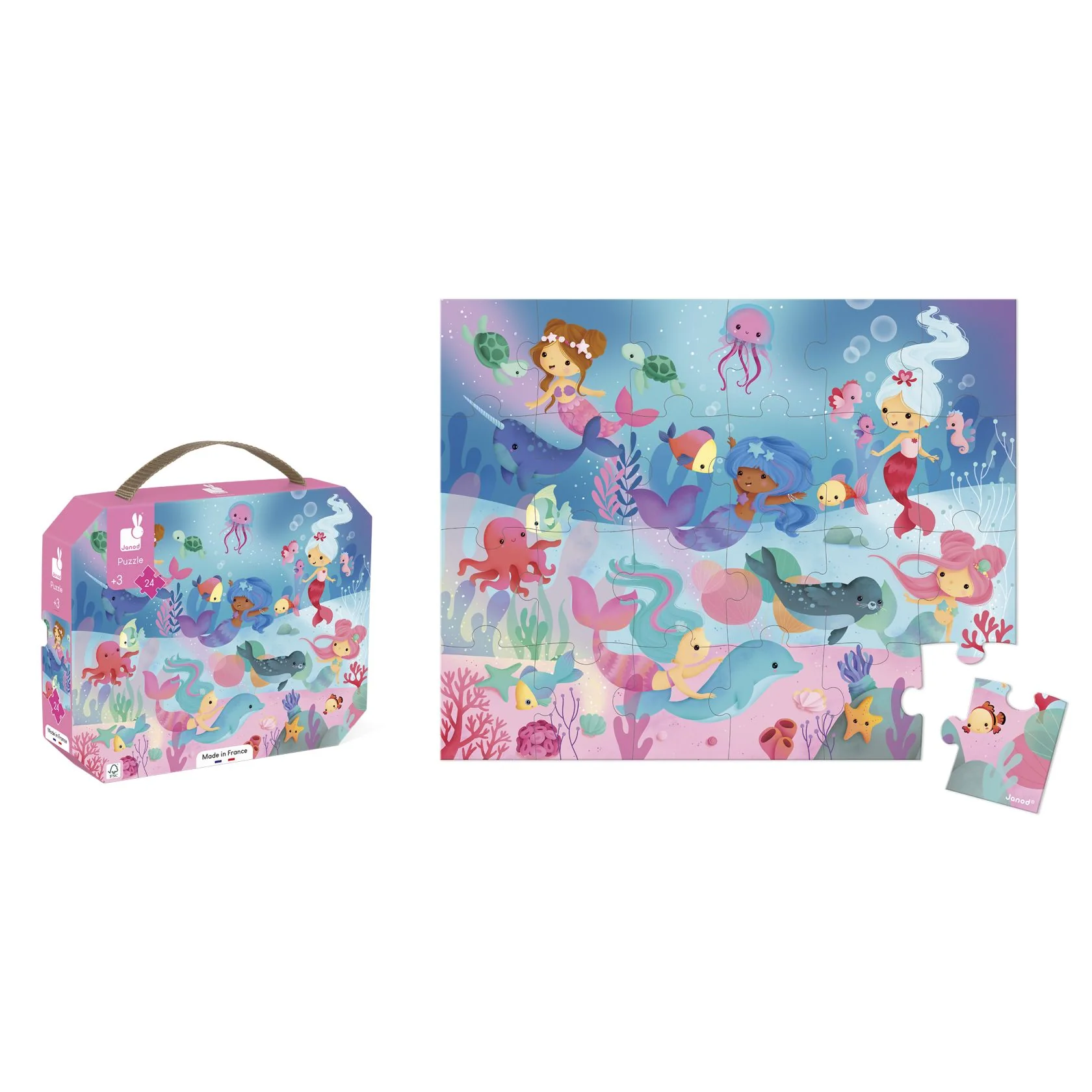 Puzzle Sirena 24pzas- Janod