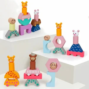 Set de Bloques de Madera Apilables