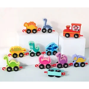 Dino Tren de Encaje y Números