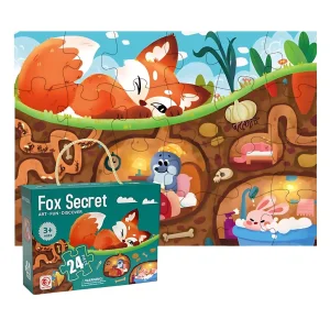 Rompecabezas Secreto del Zorro 24 Piezas