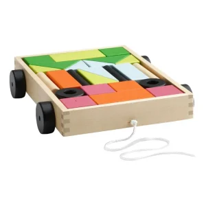 Carrito de Arrastre con Bloques de Madera