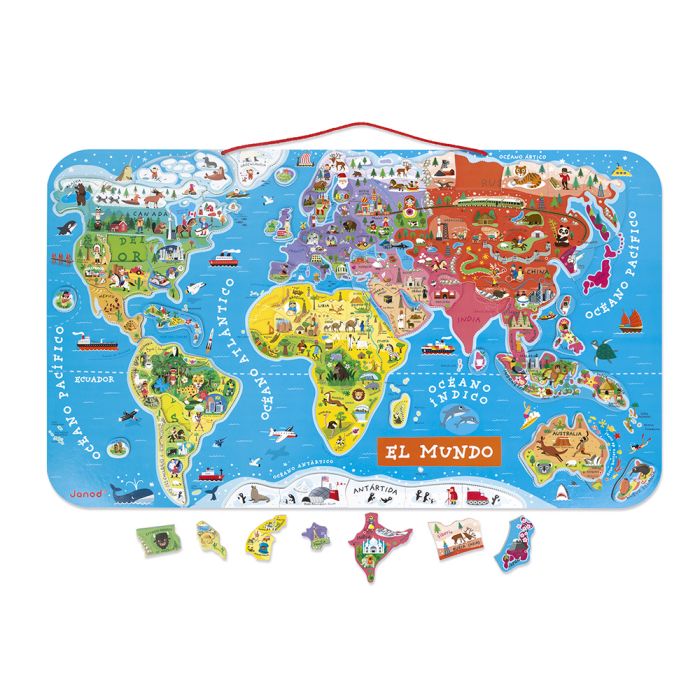 Puzzle magnético Atlas Mundial- Janod