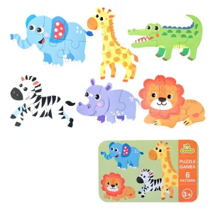 Rompecabezas Animales de la Selva en Estuche Metálico