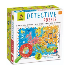 Detective Puzzle Mapa de Europa- Ludattica