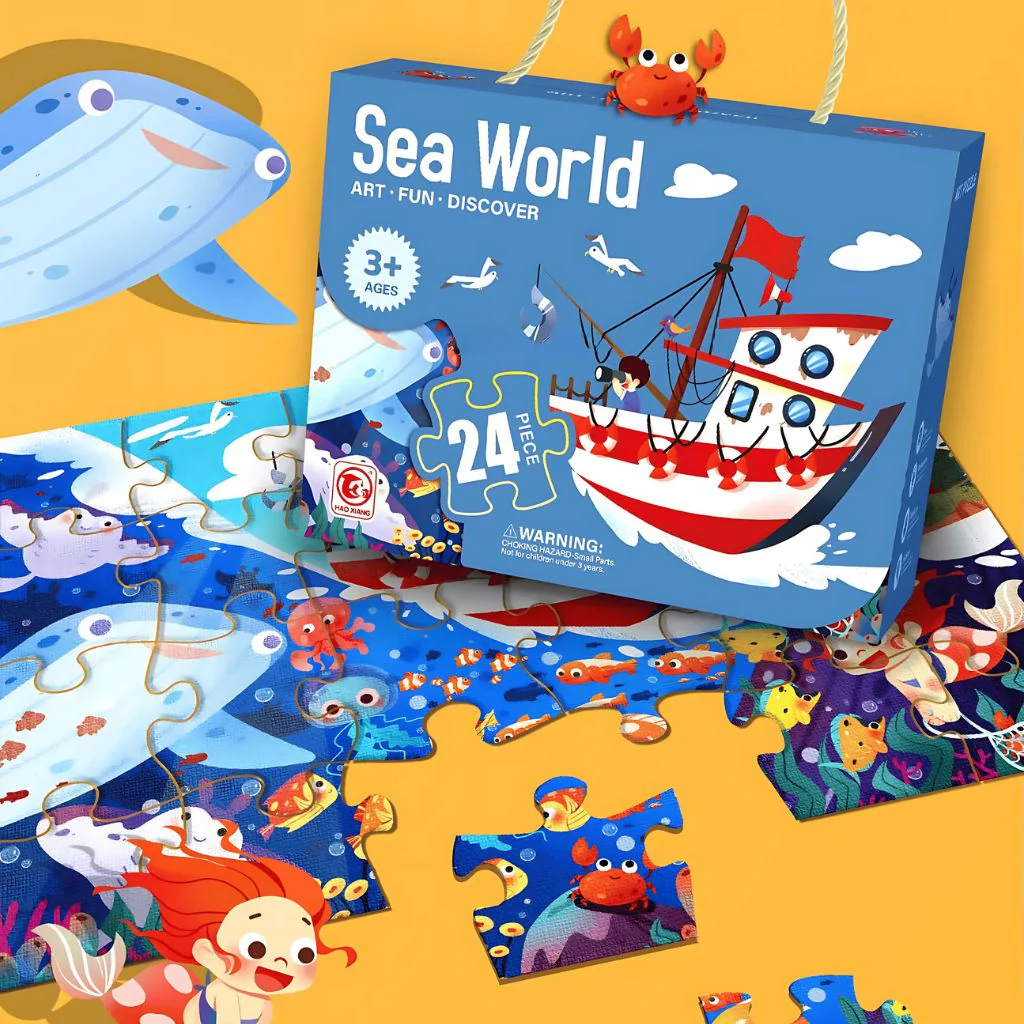 Rompecabezas Mundo Marino 24 Piezas