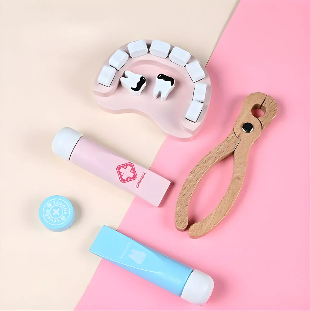 Maletín Médico Infantil con Accesorios de Madera