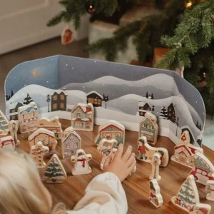 Calendario de adviento - Escena Navideña (Madera)