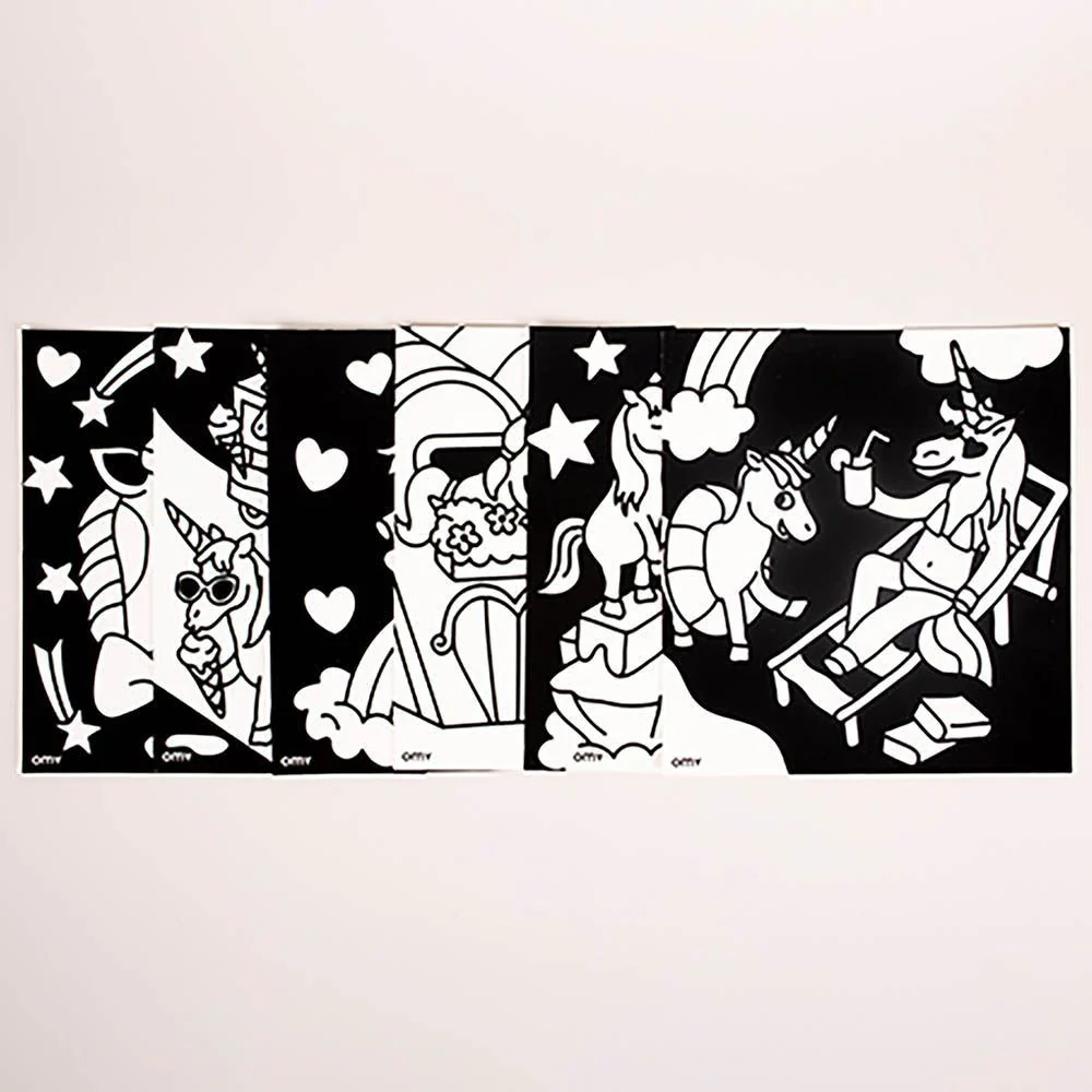 Páginas de terciopelo para colorear - Unicornio Lily - Imagen 3