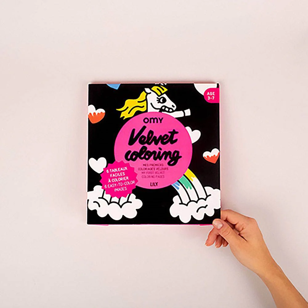 Páginas de terciopelo para colorear - Unicornio Lily - Imagen 4