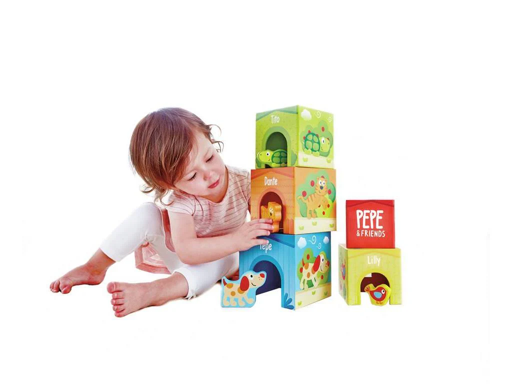 Cubos Apilables Pepe & Friends Hape